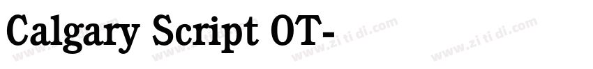 Calgary Script OT字体转换